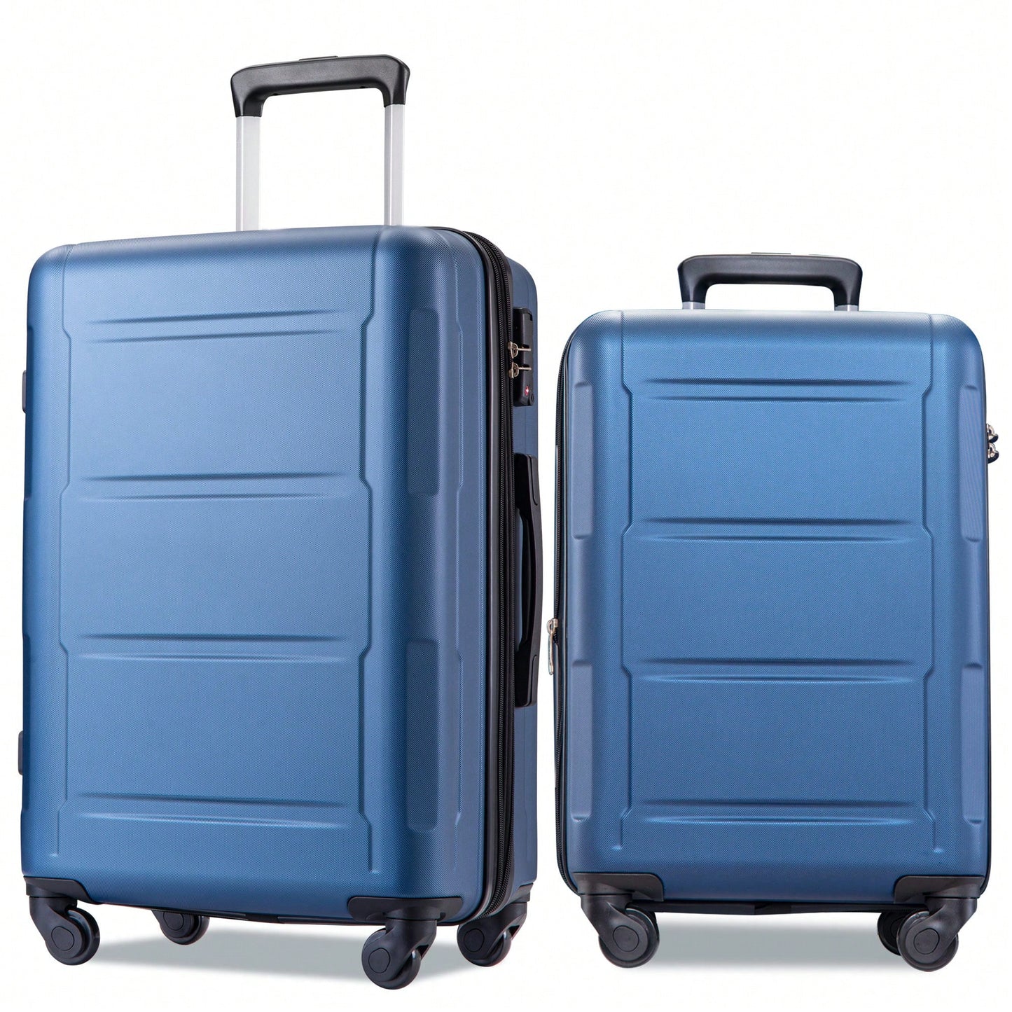 Expandable Lightweight 2-Piece Luggage Set With TSA Lock 20inch And 24inch Hard Shell Suitcases With 360° Spinner Wheels