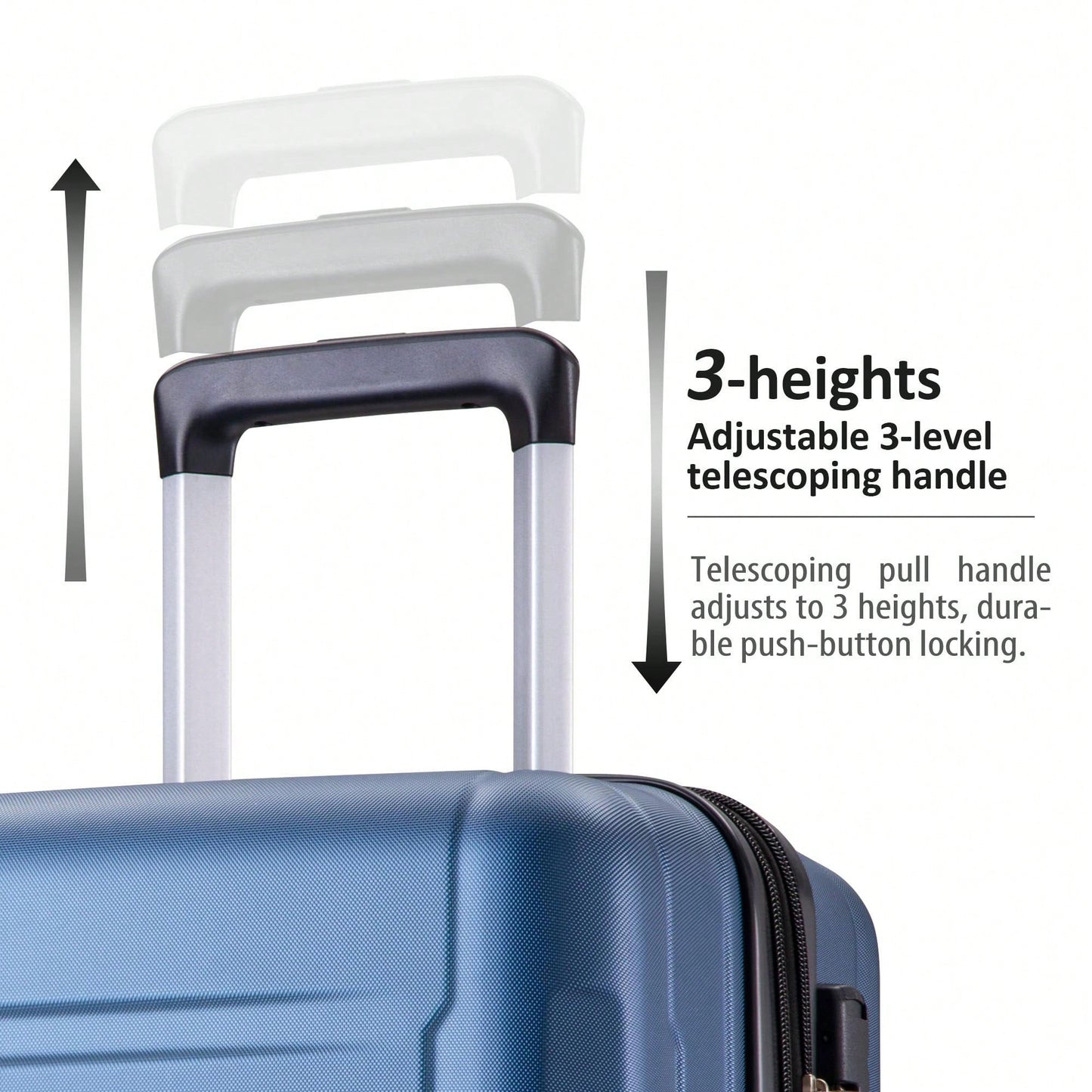 Expandable Lightweight 2-Piece Luggage Set With TSA Lock 20inch And 24inch Hard Shell Suitcases With 360° Spinner Wheels