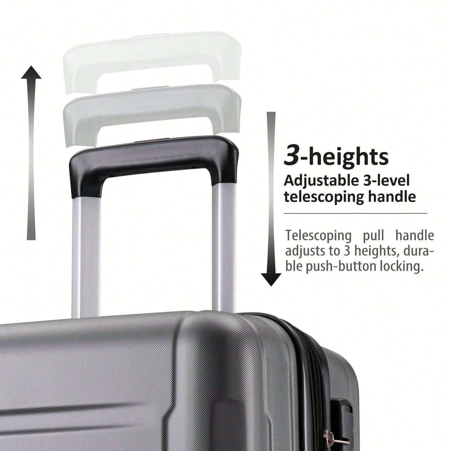 Expandable Lightweight 2-Piece Luggage Set With TSA Lock 20inch And 24inch Hard Shell Suitcases With 360° Spinner Wheels