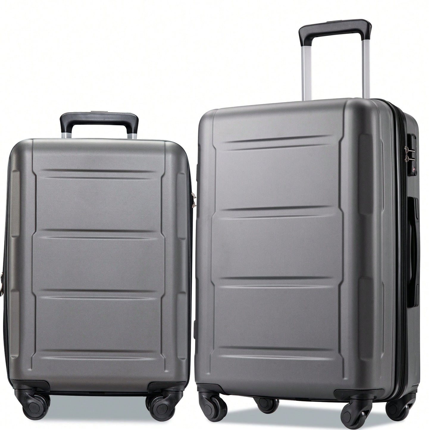 Expandable Lightweight 2-Piece Luggage Set With TSA Lock 20inch And 24inch Hard Shell Suitcases With 360° Spinner Wheels