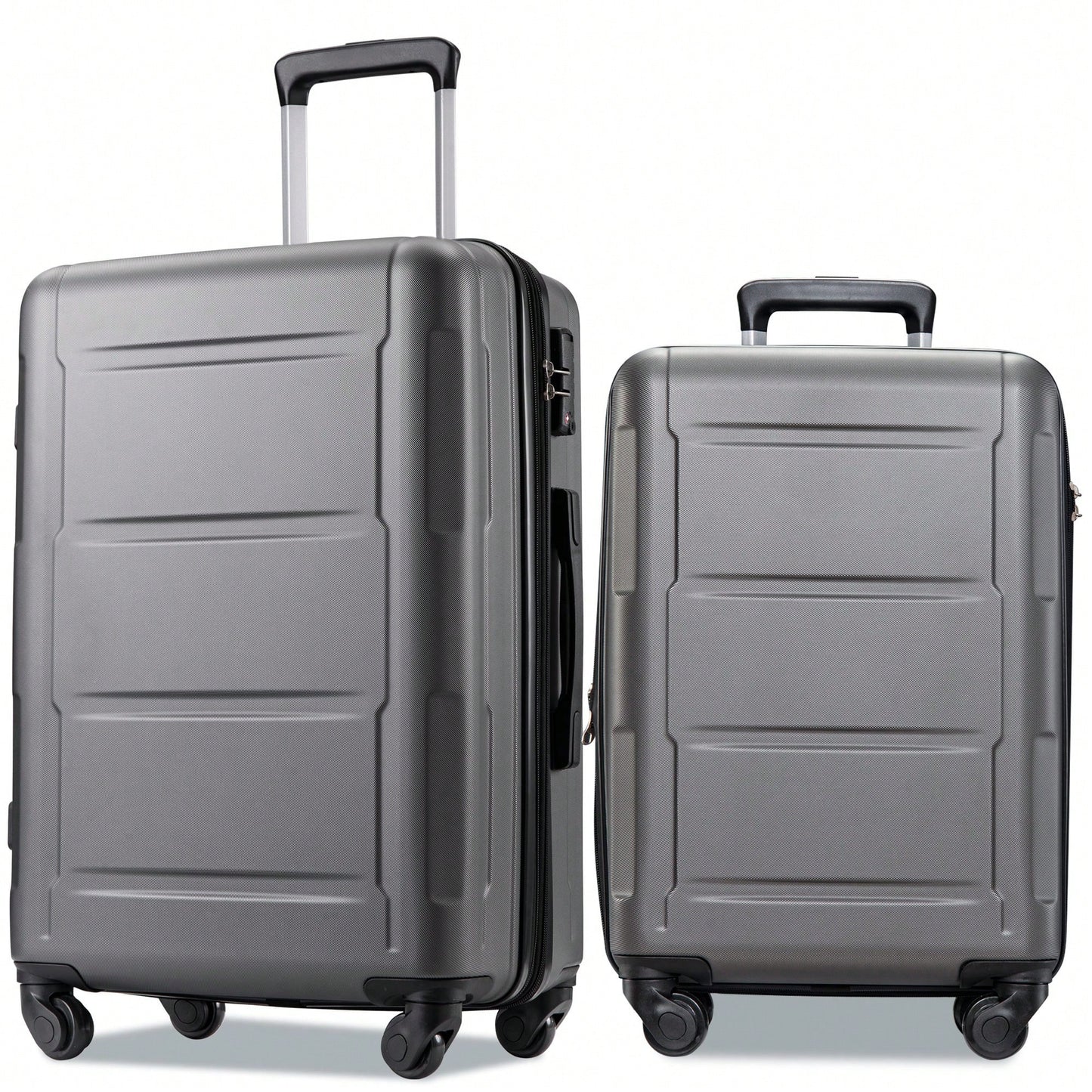 Expandable Lightweight 2-Piece Luggage Set With TSA Lock 20inch And 24inch Hard Shell Suitcases With 360° Spinner Wheels