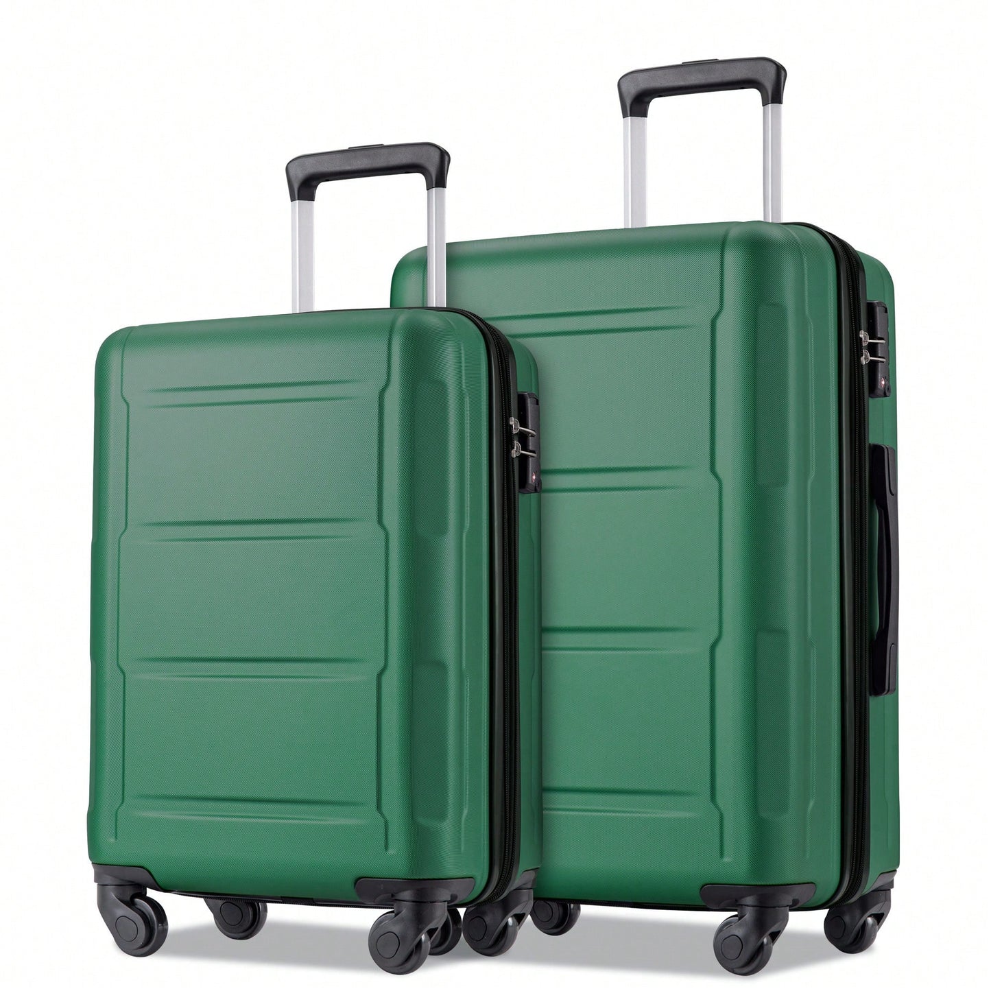 Expandable Lightweight 2-Piece Luggage Set With TSA Lock 20inch And 24inch Hard Shell Suitcases With 360° Spinner Wheels