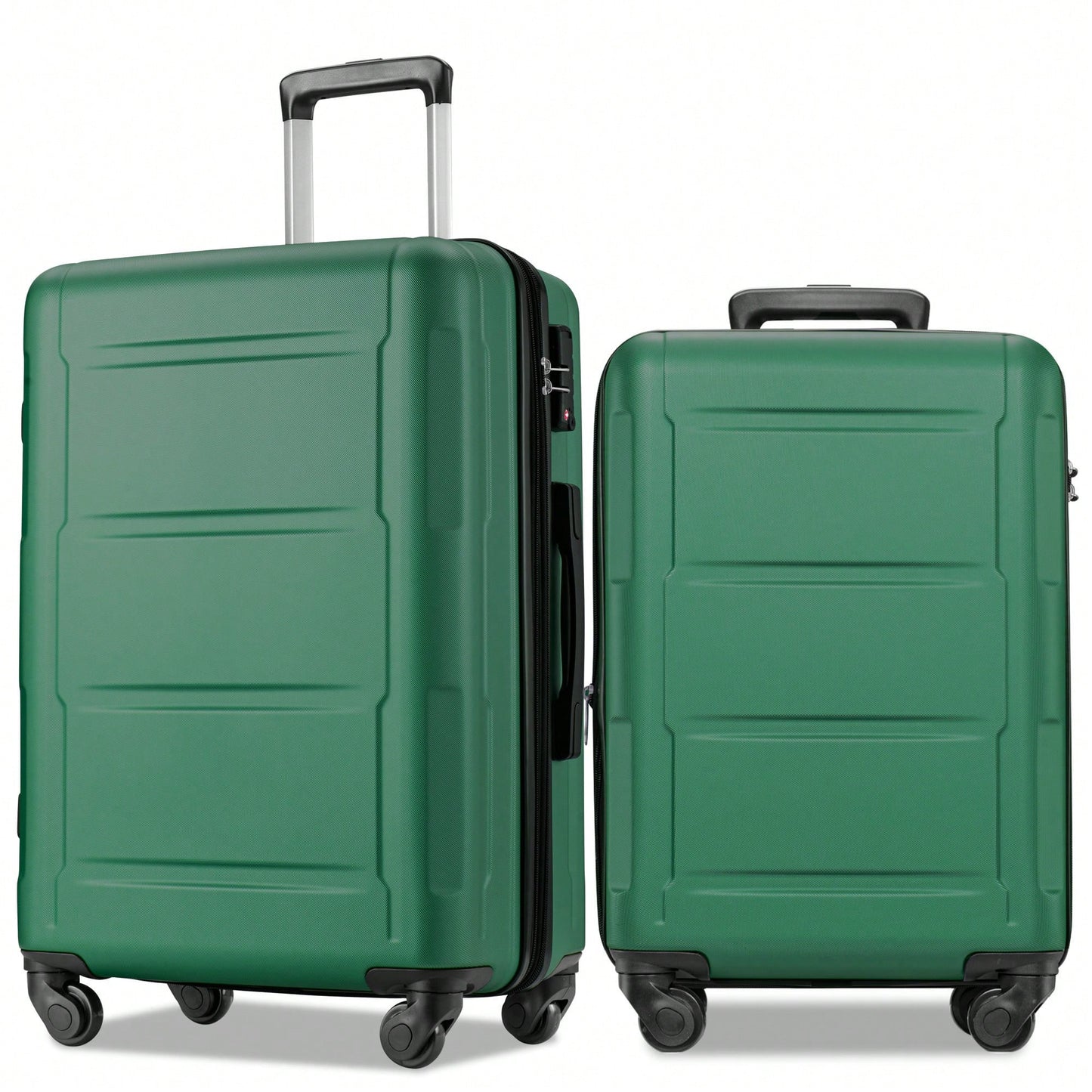 Expandable Lightweight 2-Piece Luggage Set With TSA Lock 20inch And 24inch Hard Shell Suitcases With 360° Spinner Wheels