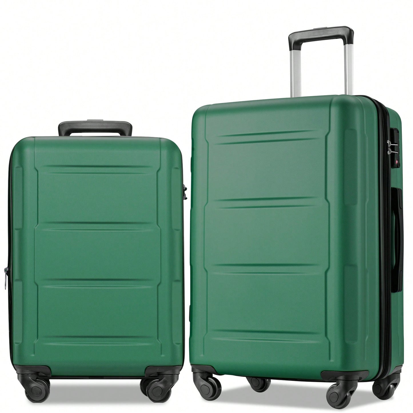Expandable Lightweight 2-Piece Luggage Set With TSA Lock 20inch And 24inch Hard Shell Suitcases With 360° Spinner Wheels