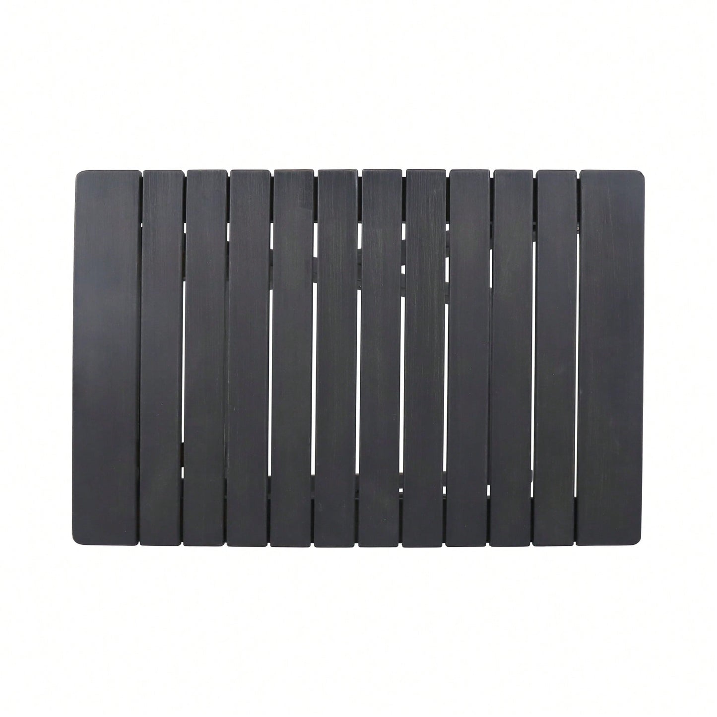 Outdoor Folding Acacia Wood Side Table With Slat Design For Patio And Indoor Use