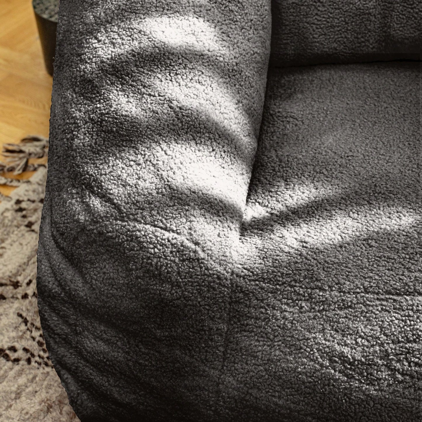 Cozy Faux Fur Bean Bag Chair With Memory Foam Filling For Ultimate Comfort In Living Room, Dorm, Or Game Room