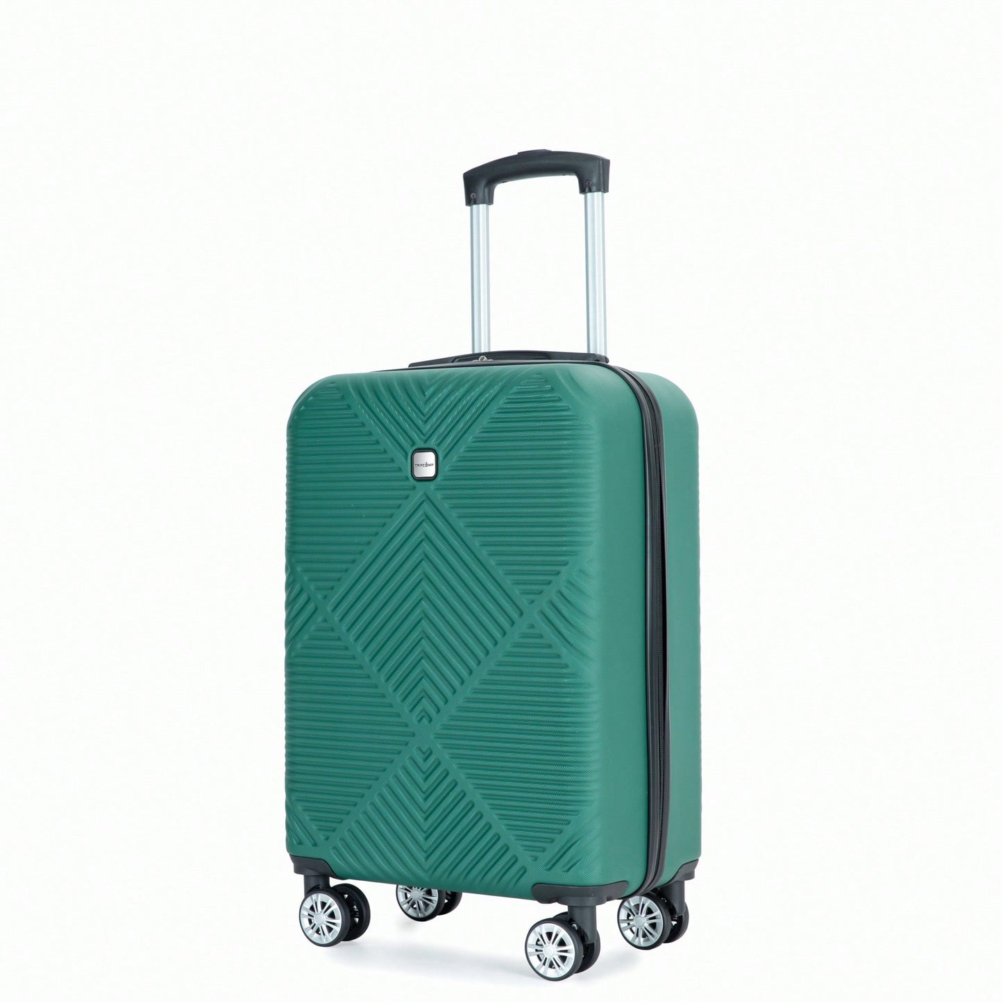 Lightweight 2 Piece ABS Luggage Set With 20 Inch Carry-On And 14 Inch Cosmetic Case, 360° Spinner Wheels For Easy Maneuverability