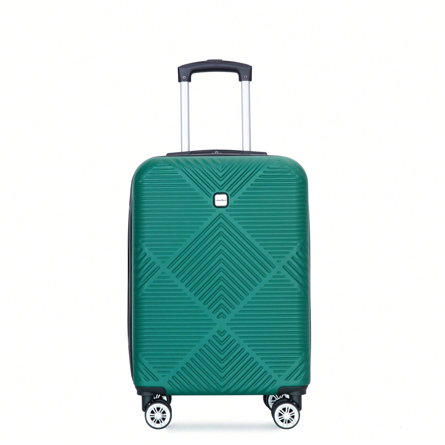 Lightweight 2 Piece ABS Luggage Set With 20 Inch Carry-On And 14 Inch Cosmetic Case, 360° Spinner Wheels For Easy Maneuverability