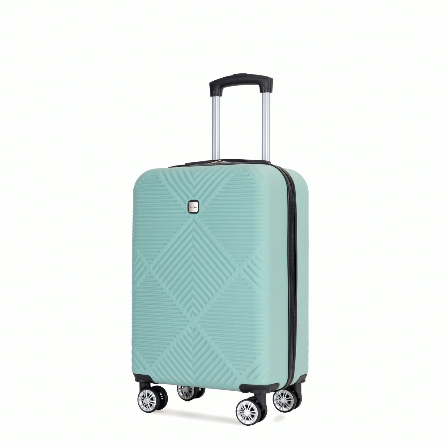 Lightweight 2 Piece ABS Luggage Set With 20 Inch Carry-On And 14 Inch Cosmetic Case, 360° Spinner Wheels For Easy Maneuverability