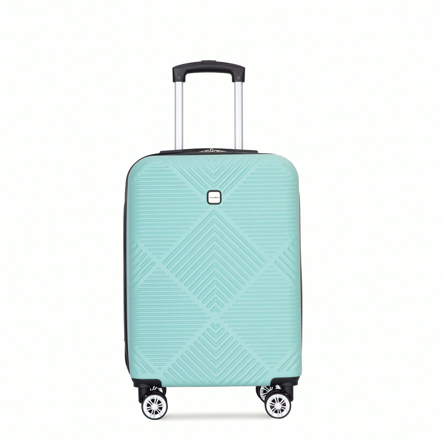 Lightweight 2 Piece ABS Luggage Set With 20 Inch Carry-On And 14 Inch Cosmetic Case, 360° Spinner Wheels For Easy Maneuverability