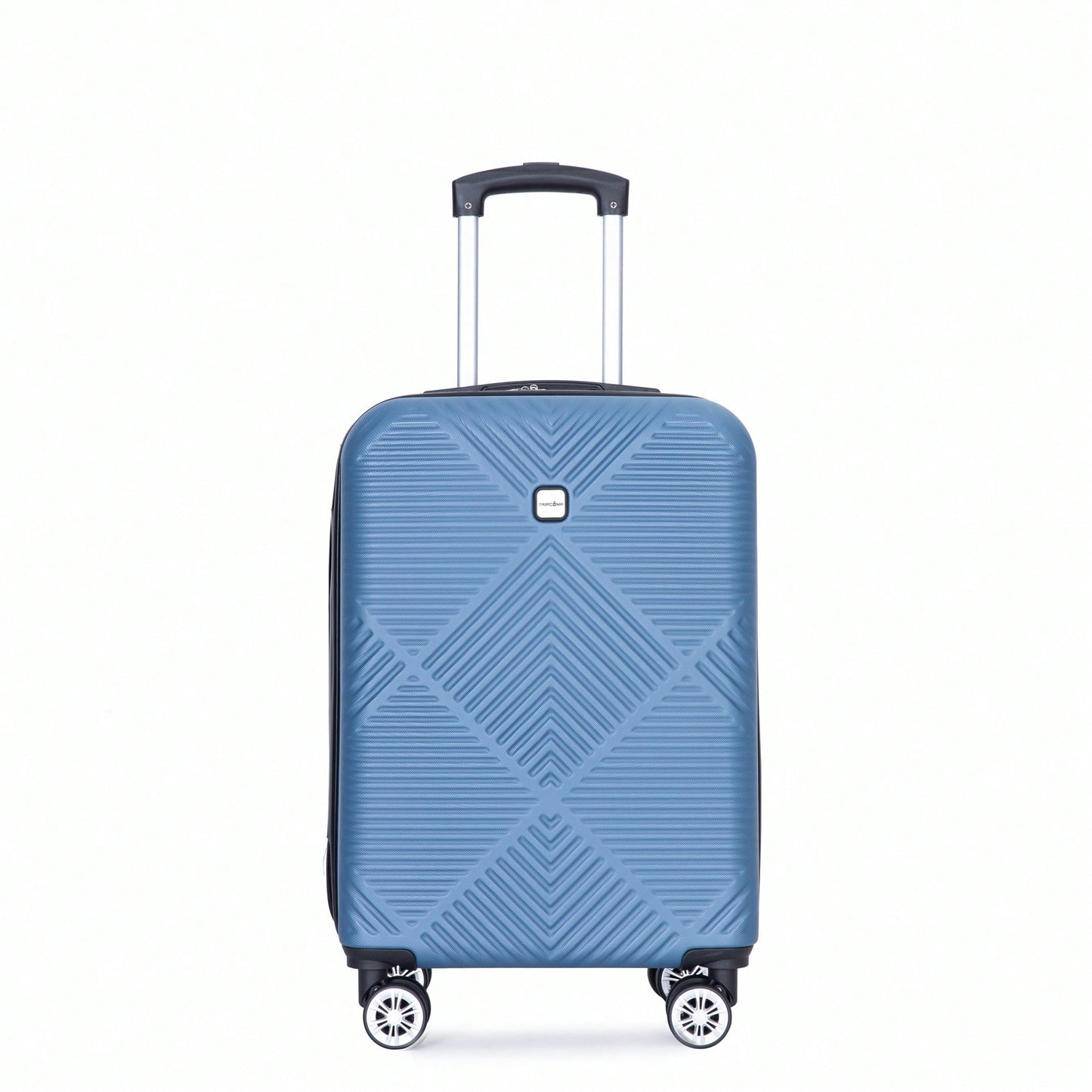 Lightweight 2 Piece ABS Luggage Set With 20 Inch Carry-On And 14 Inch Cosmetic Case, 360° Spinner Wheels For Easy Maneuverability