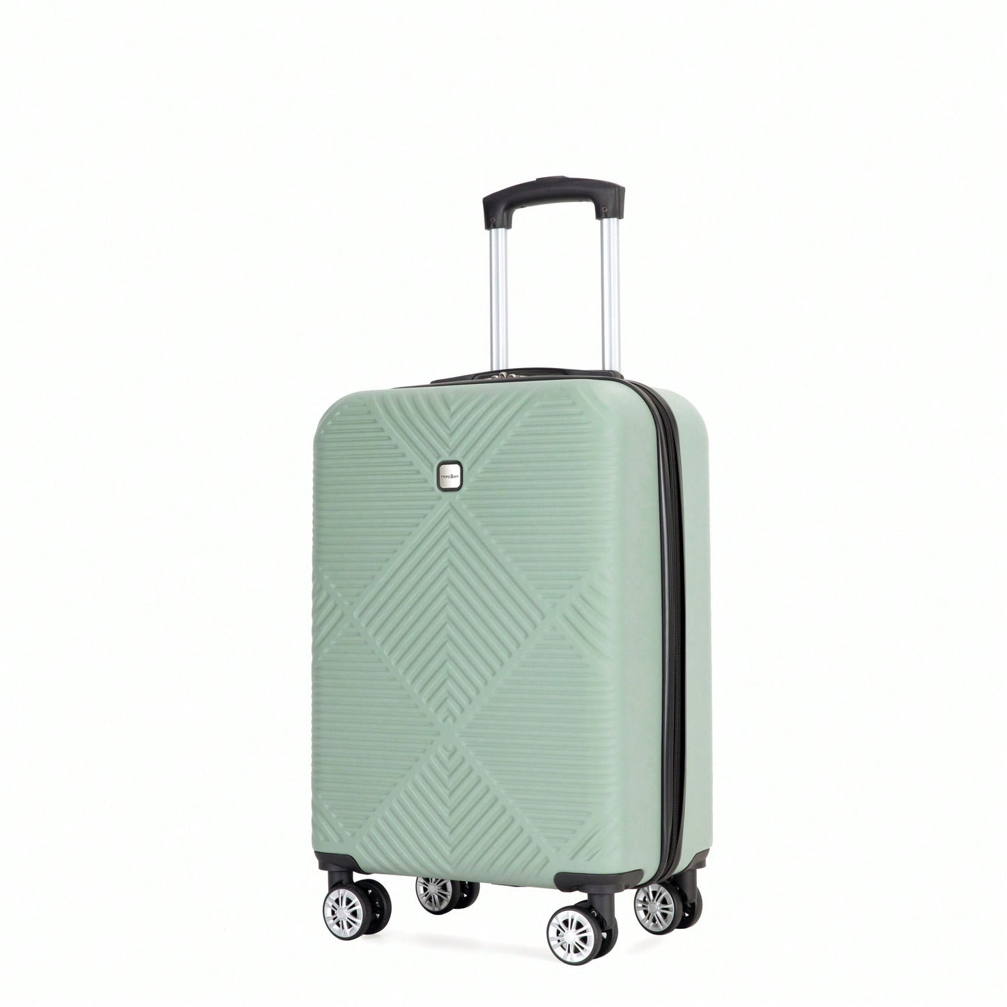 Lightweight 2 Piece ABS Luggage Set With 20 Inch Carry-On And 14 Inch Cosmetic Case, 360° Spinner Wheels For Easy Maneuverability