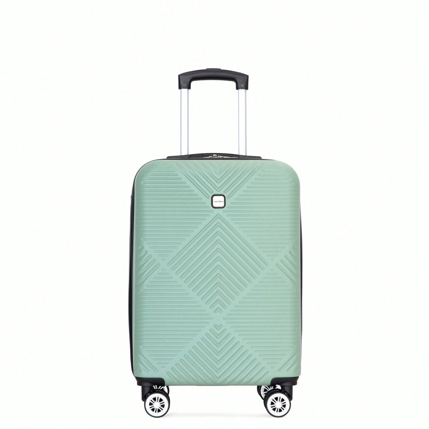 Lightweight 2 Piece ABS Luggage Set With 20 Inch Carry-On And 14 Inch Cosmetic Case, 360° Spinner Wheels For Easy Maneuverability