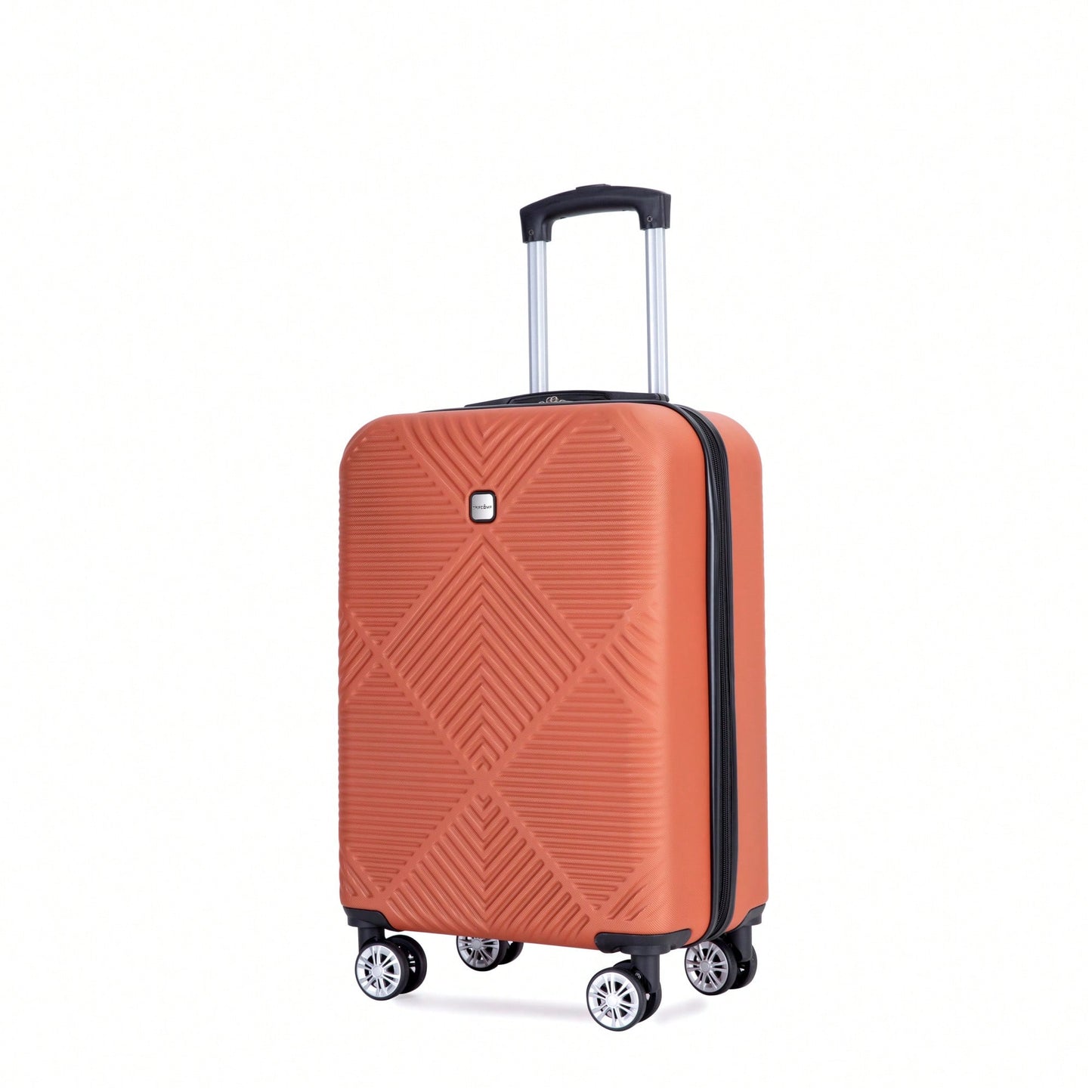 Lightweight 2 Piece ABS Luggage Set With 20 Inch Carry-On And 14 Inch Cosmetic Case, 360° Spinner Wheels For Easy Maneuverability