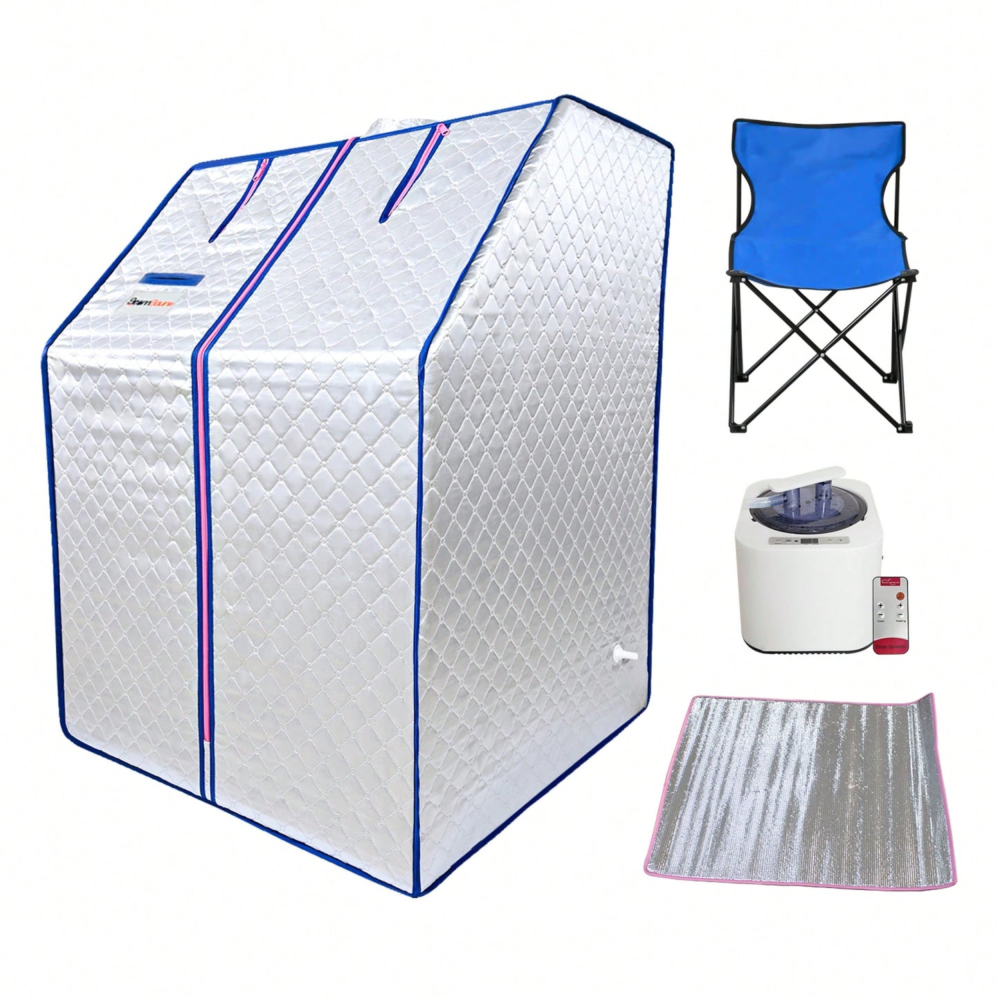 Portable Home Steam Sauna Tent With Heater And Chair For Personal Spa Experience