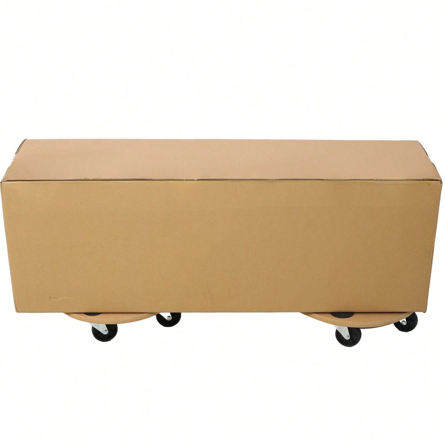 Heavy Duty Wood Furniture Moving Dolly With Wheels For Piano Couch Fridge 500 Lbs Capacity 15 Inch Round Platform 2 Pack