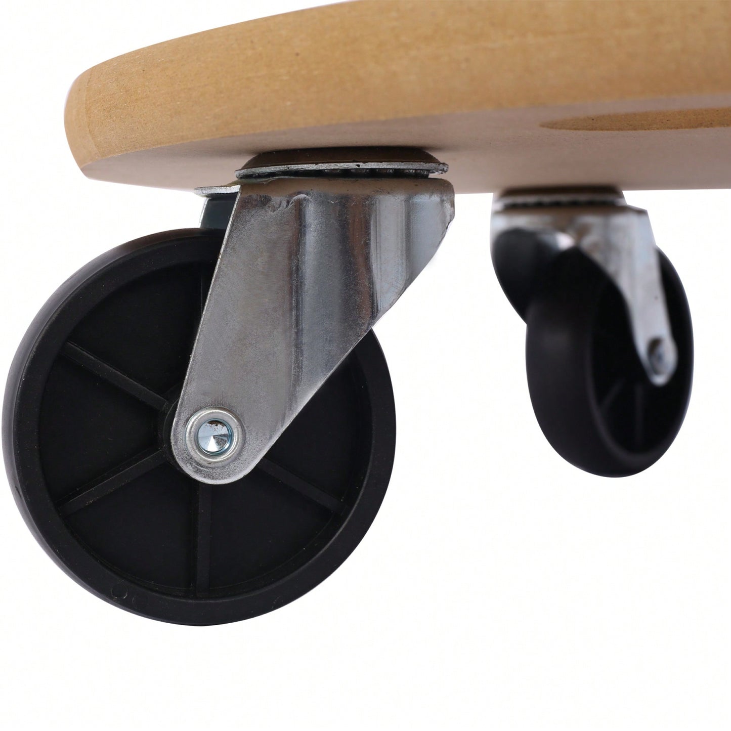 Heavy Duty Wood Furniture Moving Dolly With Wheels For Piano Couch Fridge 500 Lbs Capacity 15 Inch Round Platform 2 Pack