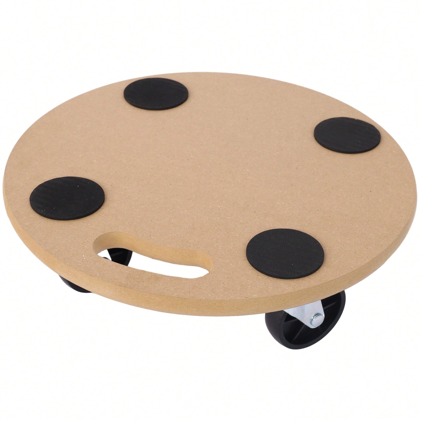 Heavy Duty Wood Furniture Moving Dolly With Wheels For Piano Couch Fridge 500 Lbs Capacity 15 Inch Round Platform 2 Pack
