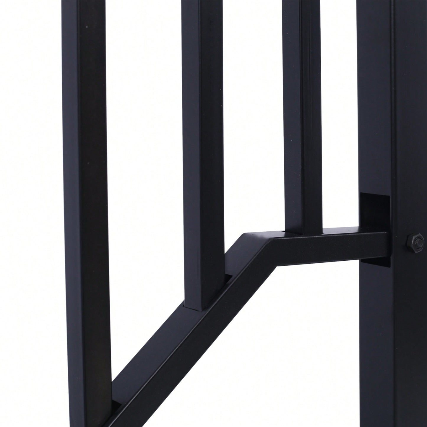 Black Powder Coated Wrought Iron Handrail for 2 or 3 Steps Easy Install Low Maintenance for Concrete and Wood Stairs