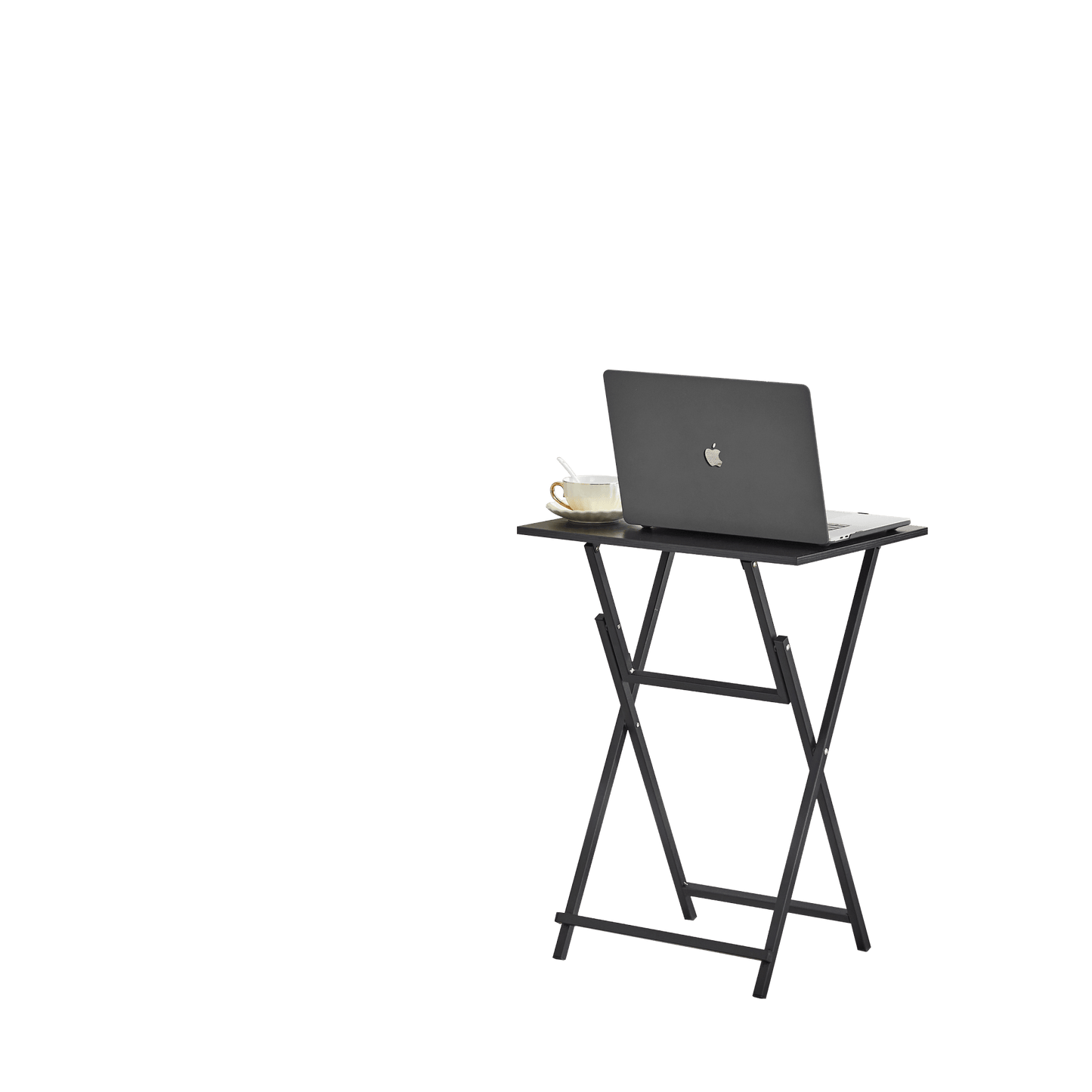 Folding TV Tray Table Portable Rustic Snack Table For Small Spaces Easy To Store No Assembly Required