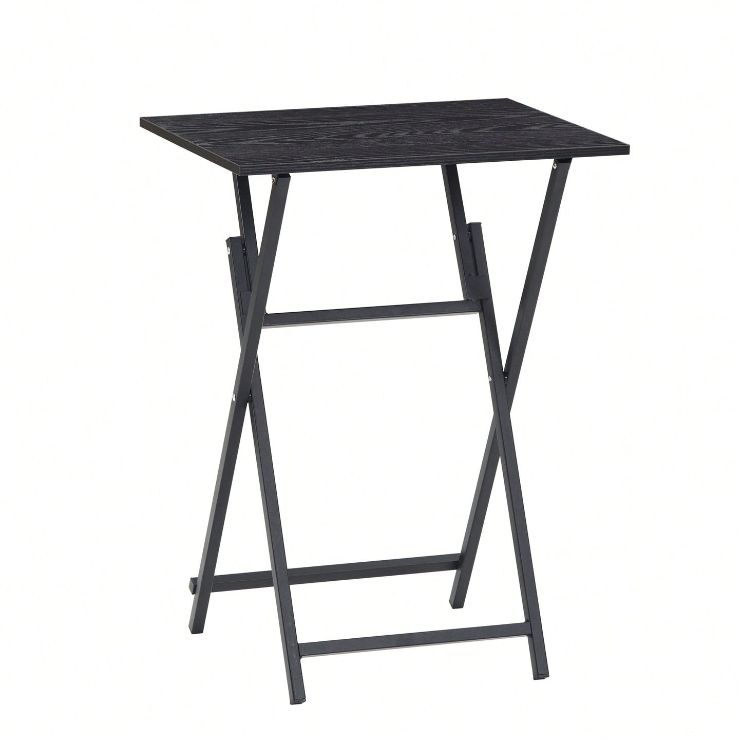 Folding TV Tray Table Portable Rustic Snack Table For Small Spaces Easy To Store No Assembly Required