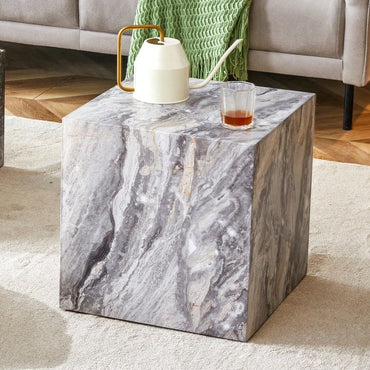 Modern Gray Textured MDF Coffee Table Stylish Design Easy Assembly Elevate Your Living Space