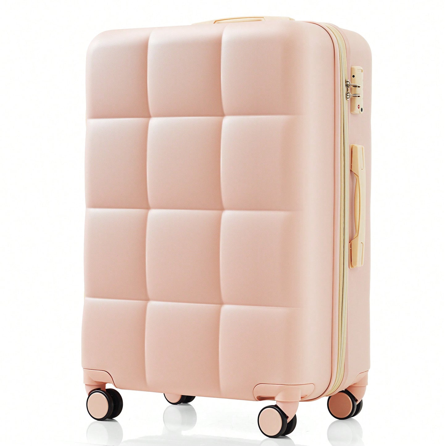4 Piece Expandable Luggage Set With USB Port 20 Inch Carry On Durable ABS Hard Shell Suitcase Spinner Wheels Travel Bag And Cup Holder