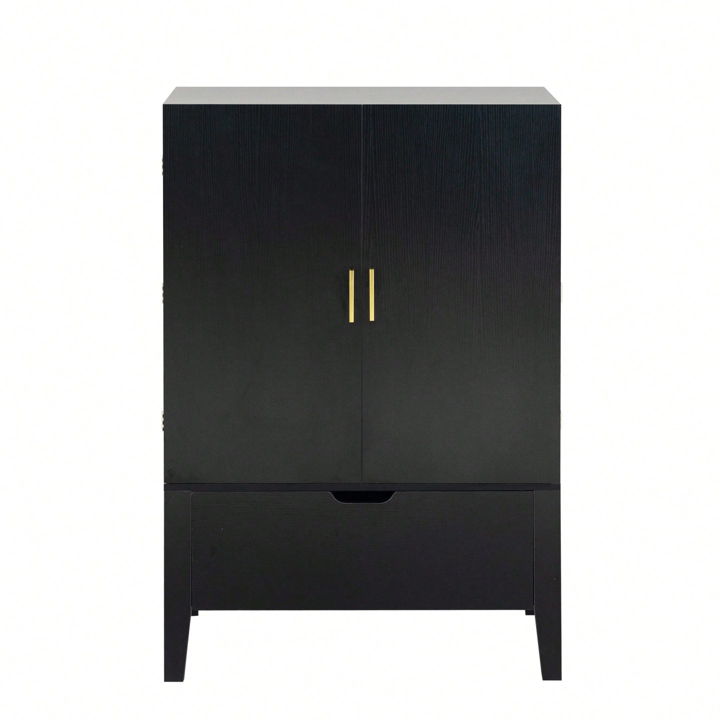 Elegant Bar Cabinet With Wine Racks And Stemware Holder For Home Storage And Display