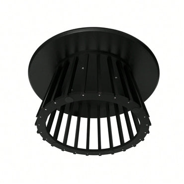 Round Coffee Table Set Of 2 With Grille Design For Living Room Bedroom And Balcony Scratch Resistant Waterproof Pine Wood Base