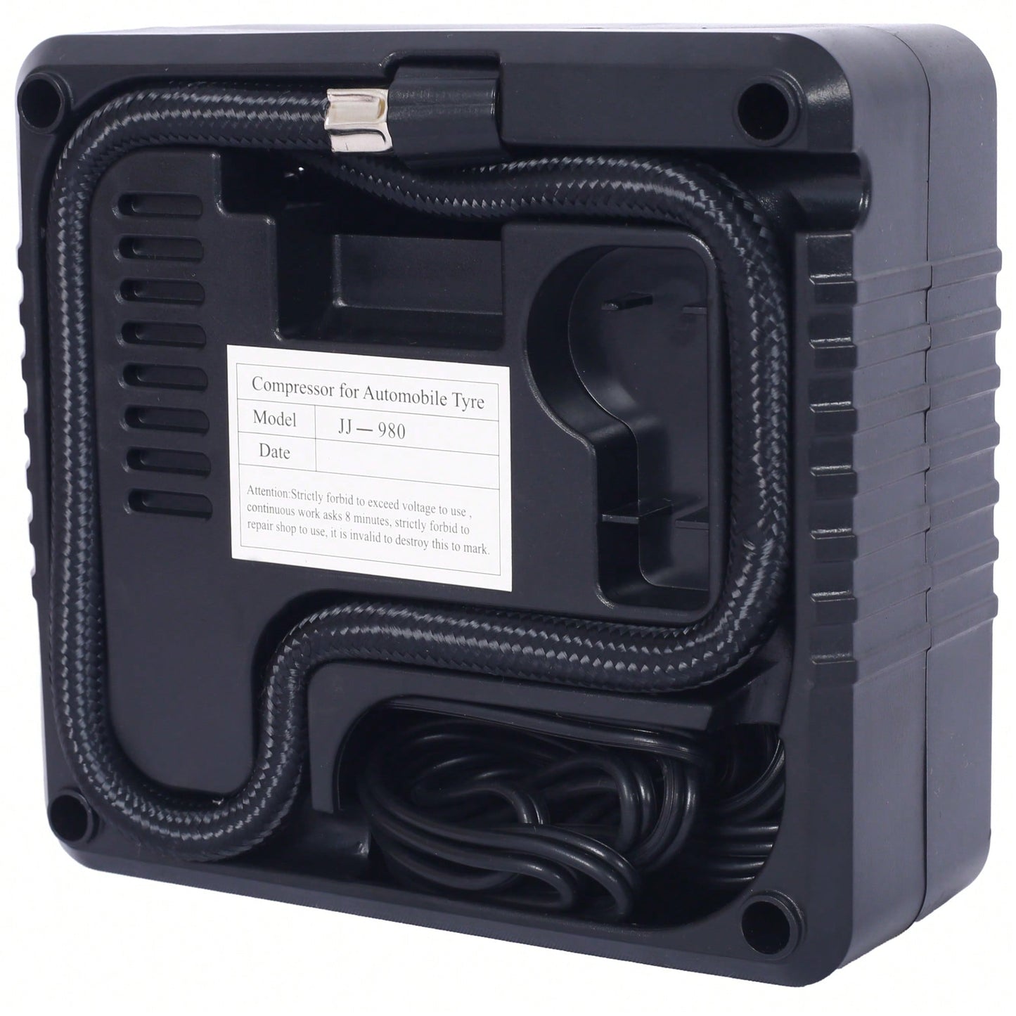 Emergency Car Safety Kit With 12V Air Compressor, Jumper Cables, First Aid Supplies, And Roadside Assistance Tools