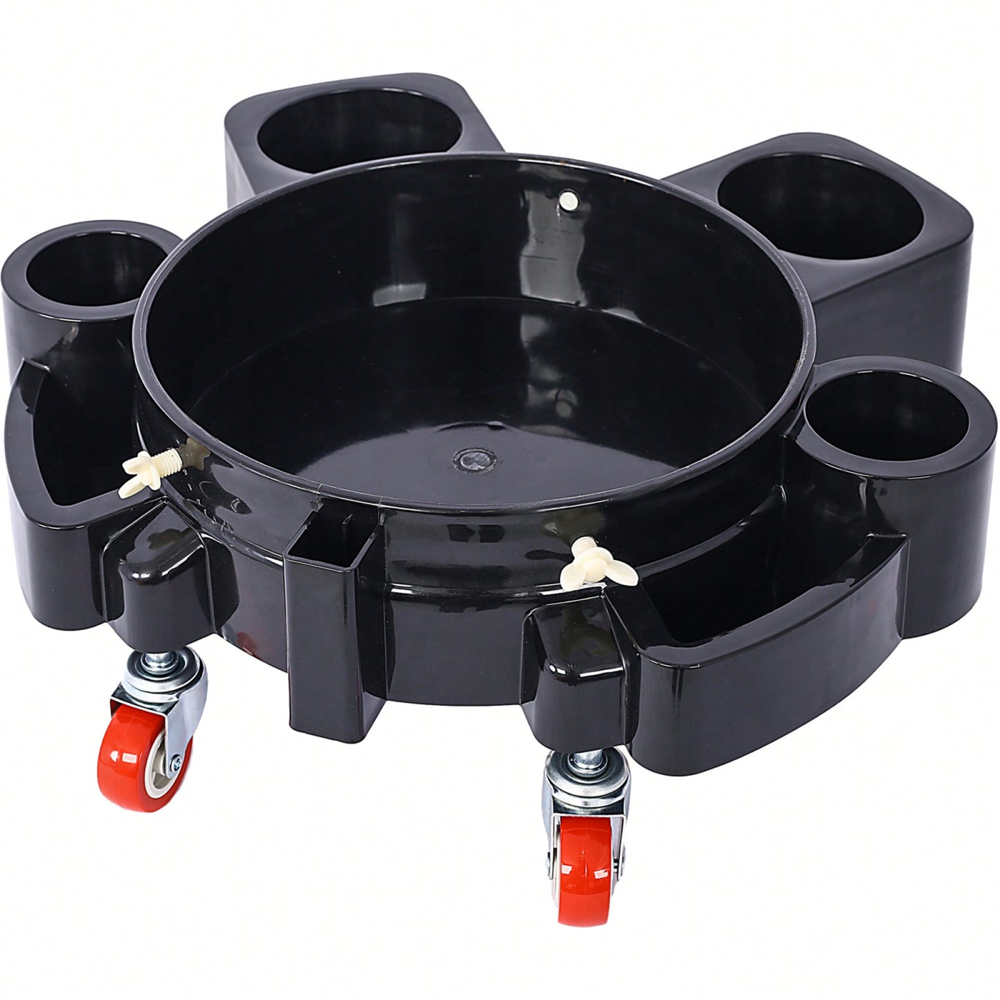 5 Gallon Rolling Bucket Dolly With Swivel Casters For Car Wash Detailing And Easy Maneuvering