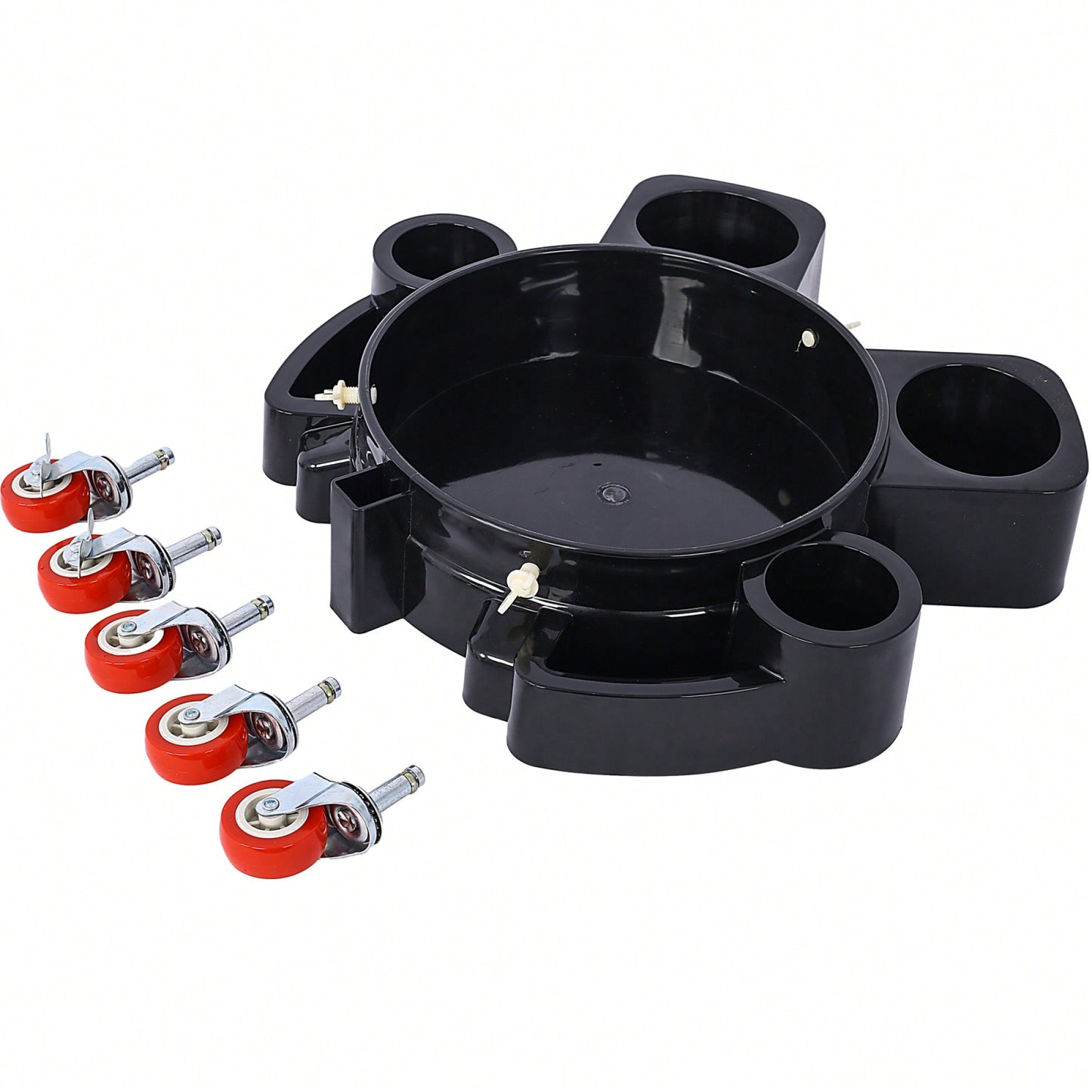 5 Gallon Rolling Bucket Dolly With Swivel Casters For Car Wash Detailing And Easy Maneuvering