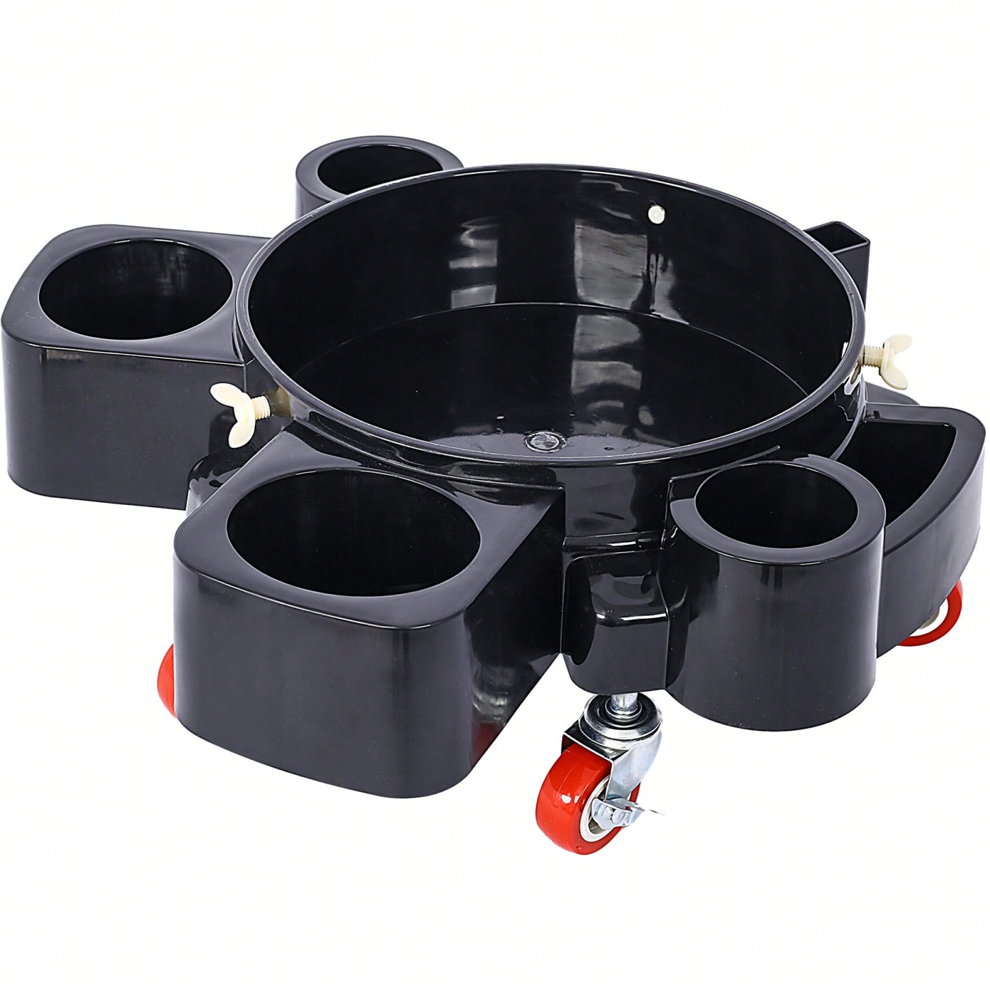 5 Gallon Rolling Bucket Dolly With Swivel Casters For Car Wash Detailing And Easy Maneuvering