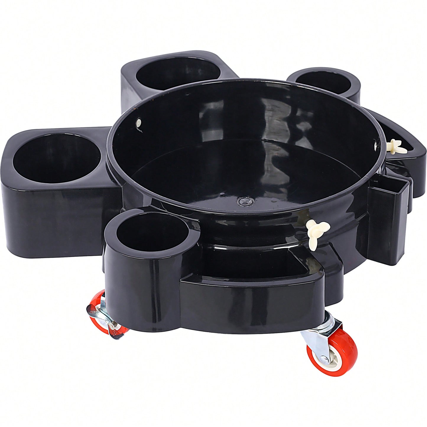 5 Gallon Rolling Bucket Dolly With Swivel Casters For Car Wash Detailing And Easy Maneuvering
