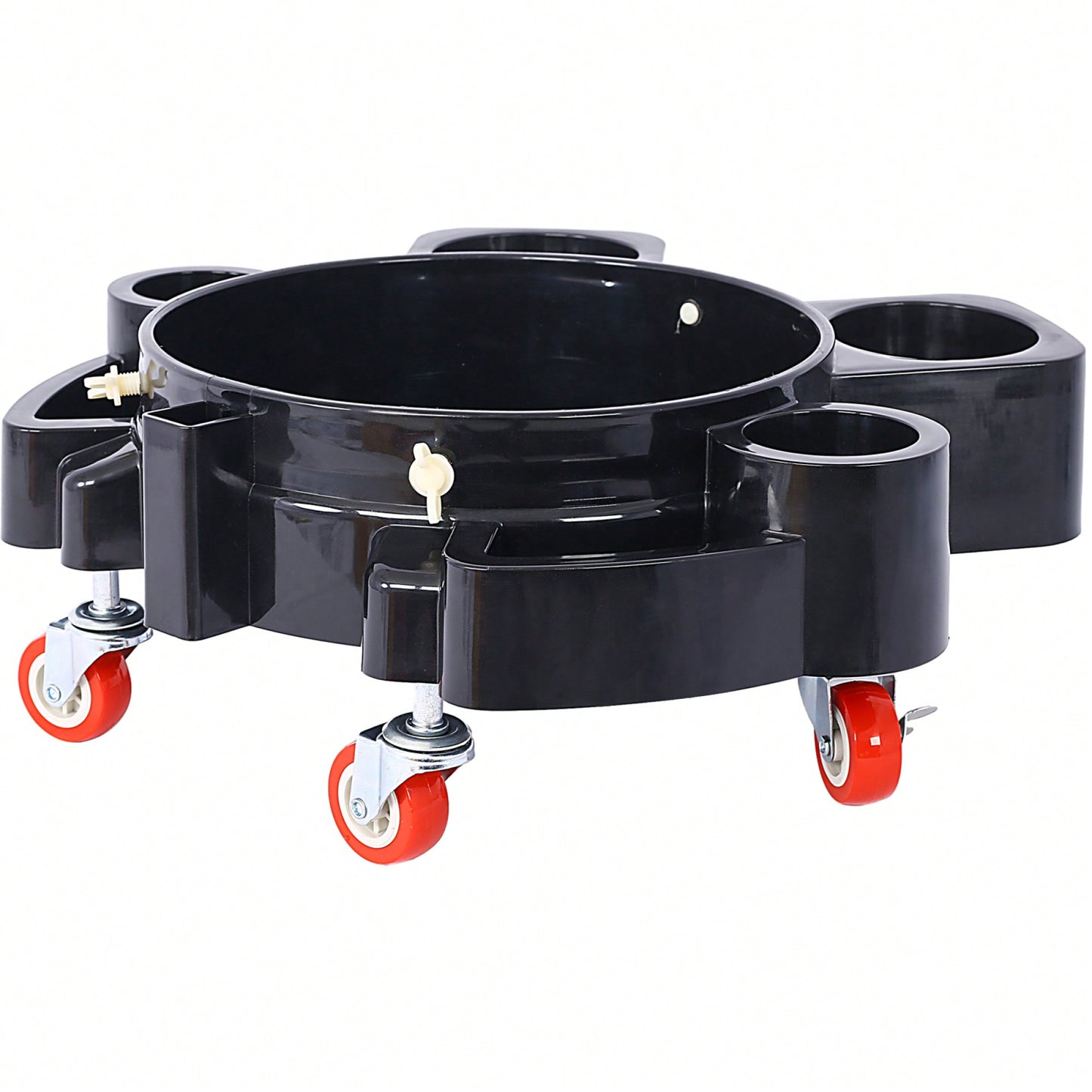 5 Gallon Rolling Bucket Dolly With Swivel Casters For Car Wash Detailing And Easy Maneuvering