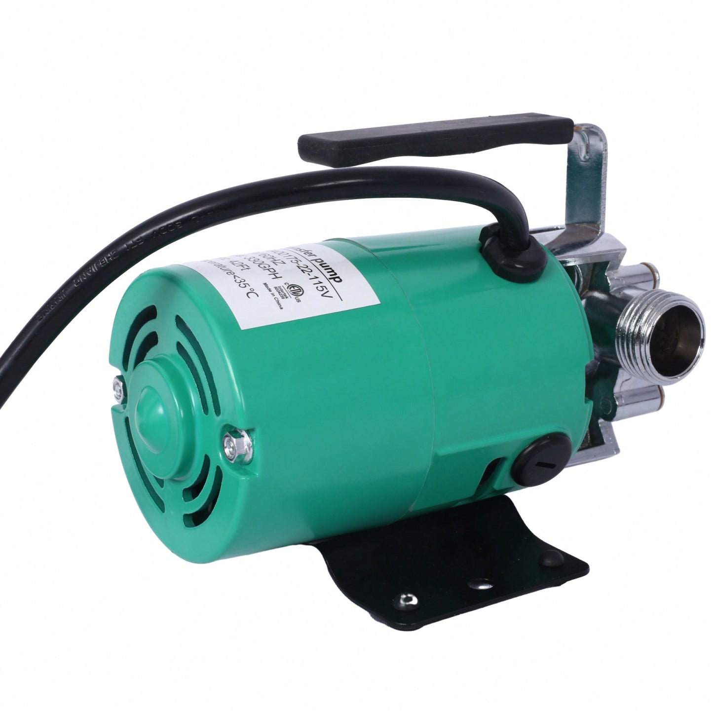 Portable Electric Water Transfer Pump 115V 330 GPH For Garden Hot Tub Pool Pond Aquarium With 6ft Hose Quiet Durable Energy Efficient