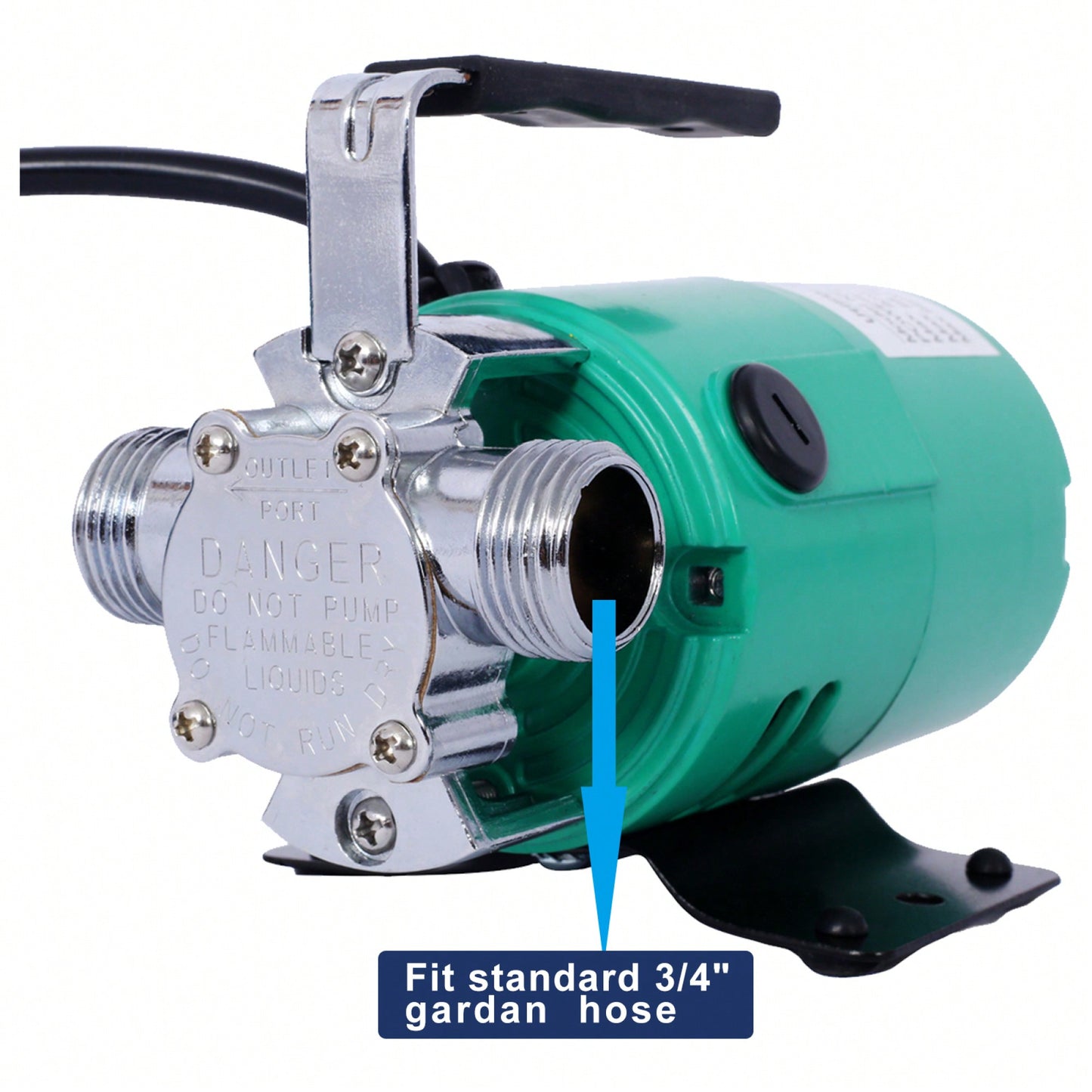 Portable Electric Water Transfer Pump 115V 330 GPH For Garden Hot Tub Pool Pond Aquarium With 6ft Hose Quiet Durable Energy Efficient