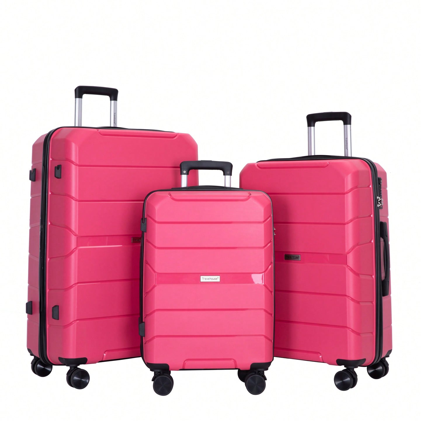 3-Piece Lightweight Hardshell Luggage Set With TSA Lock
