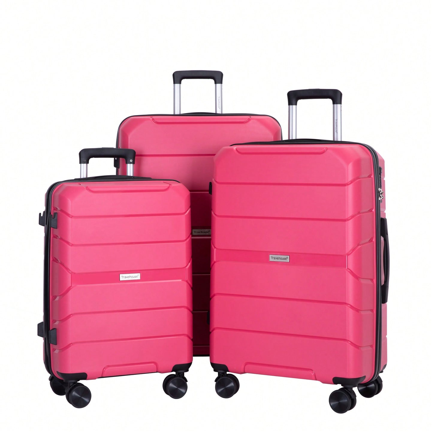 3-Piece Lightweight Hardshell Luggage Set With TSA Lock