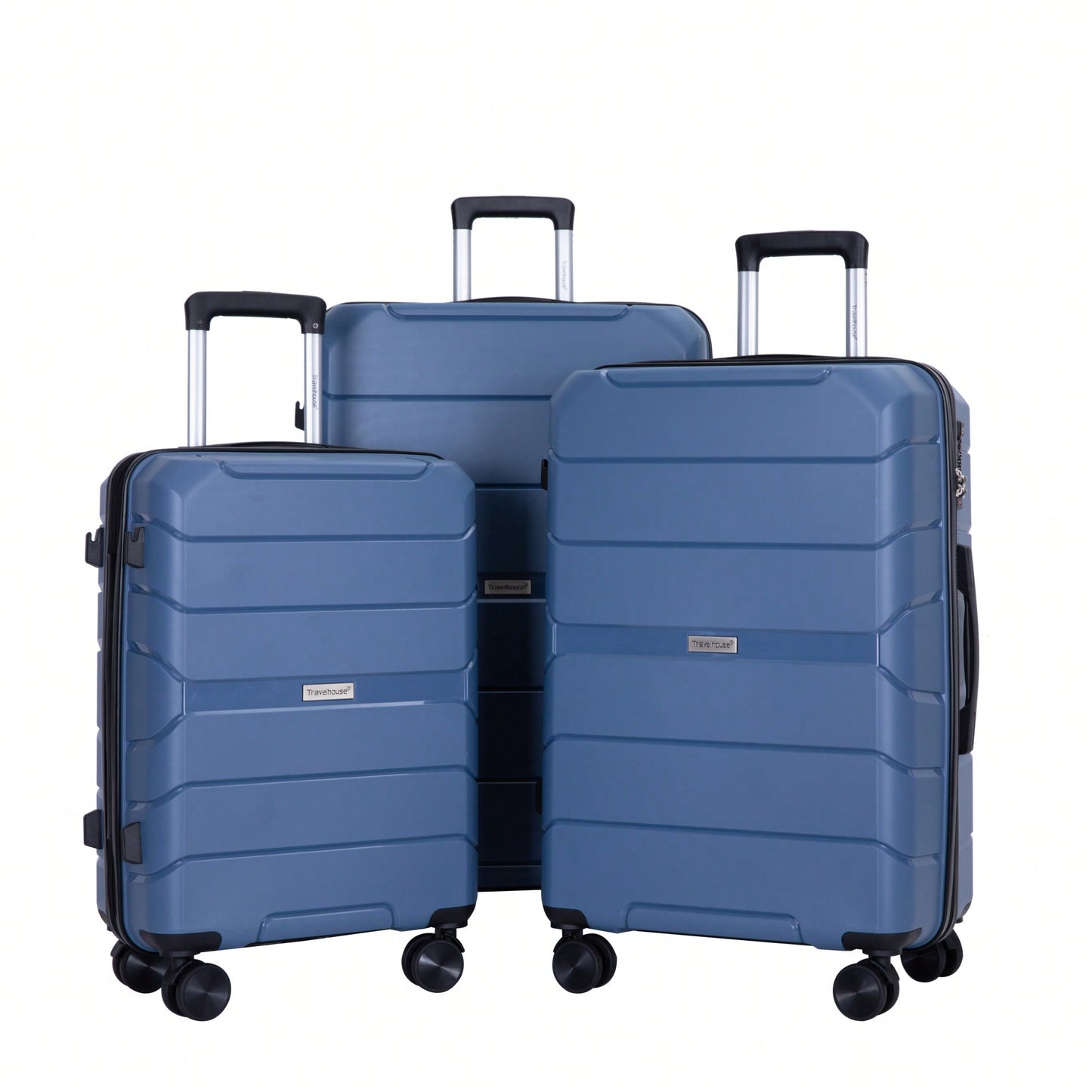 3-Piece Lightweight Hardshell Luggage Set With TSA Lock