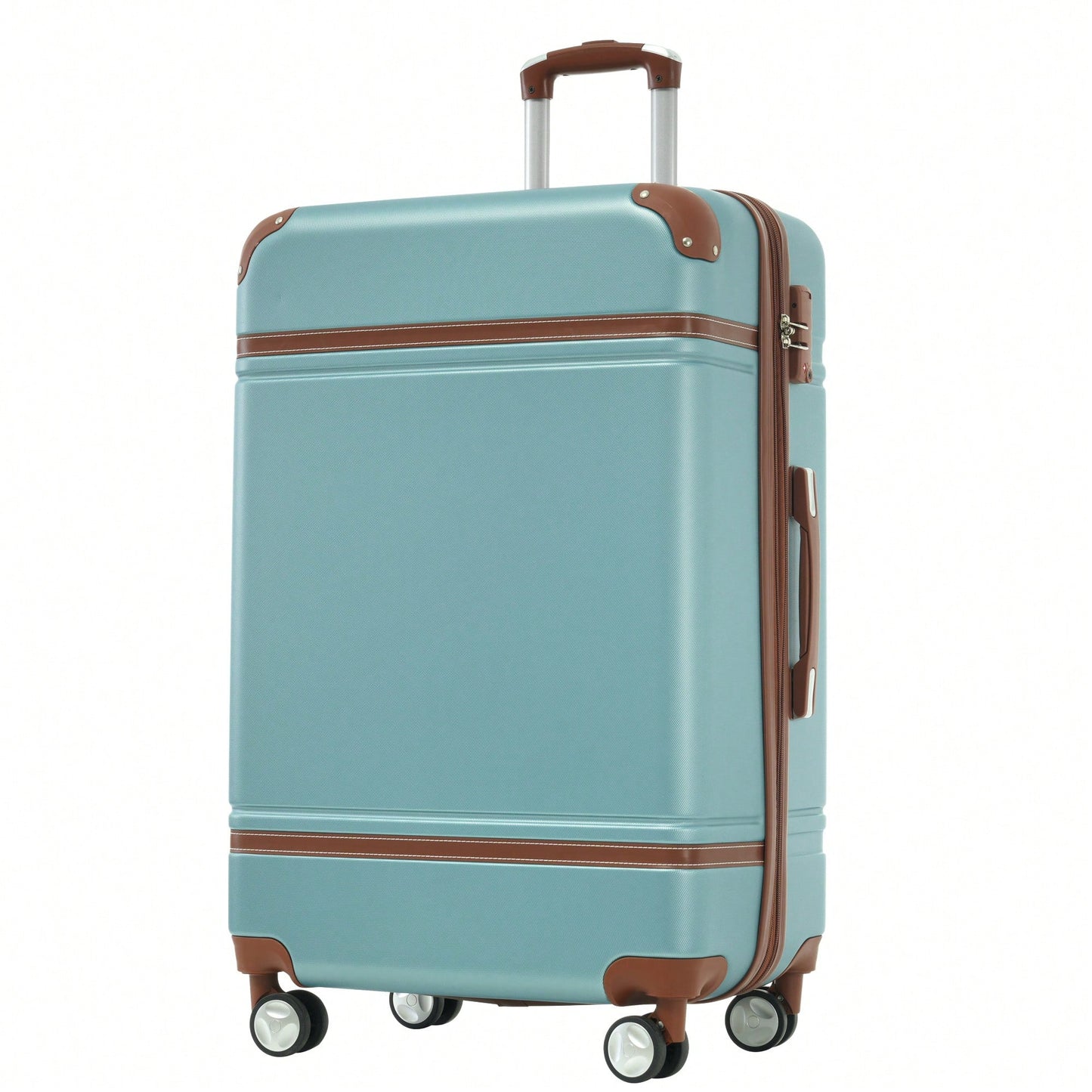 Lightweight Hardshell 24-Inch Spinner Suitcase Set With TSA Lock - Stylish Black Travel Luggage With Dual Wheels And Extra Bags