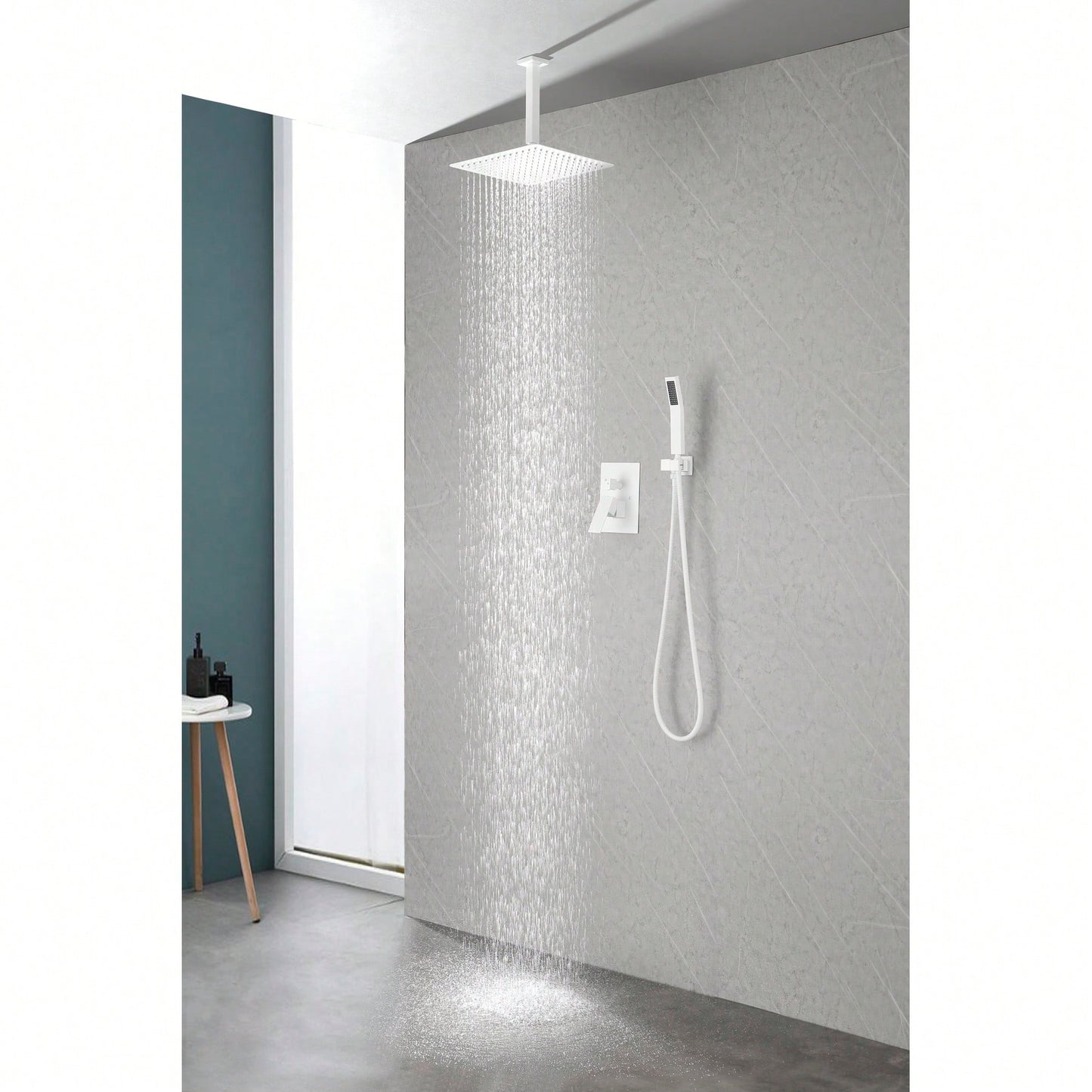 Premium Large Rainfall Shower Head In 304 Stainless Steel - Ideal Bathroom Upgrade