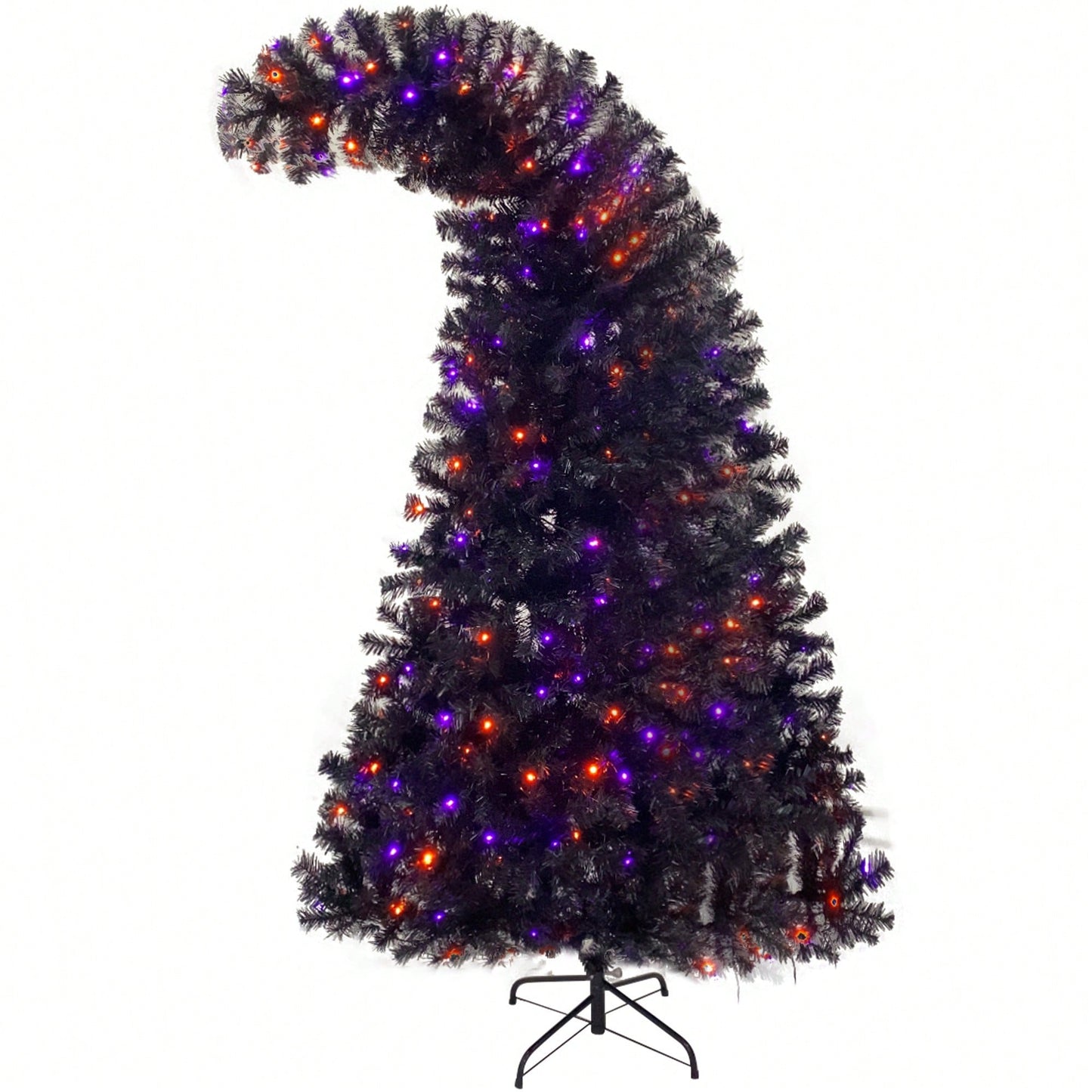 6FT Bendable Style Artificial Christmas Tree With 1,080 Lush Branch Tips & 300 LED Lights - Perfect For Halloween And Holiday Decorations