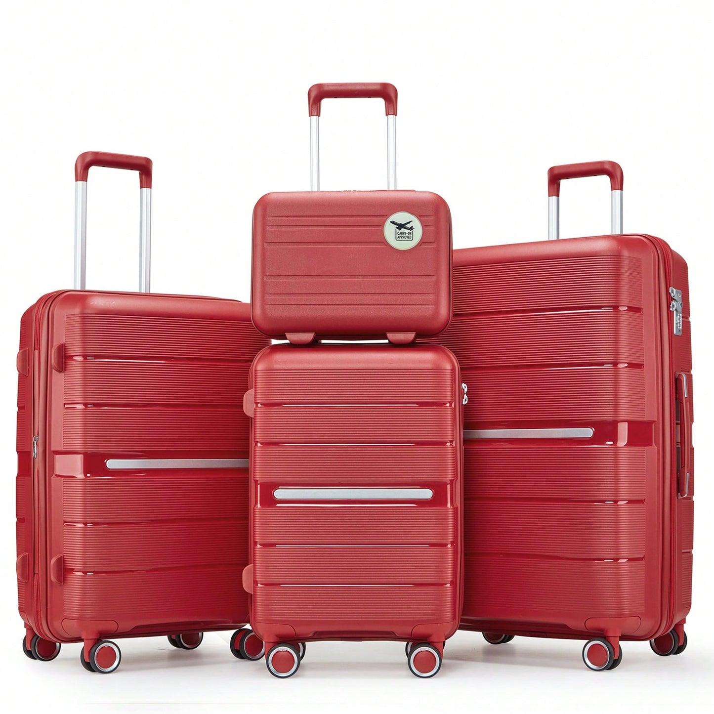 4-Piece Lightweight & Durable Expandable Luggage Set (14"/20"/24"/28") - Perfect For Travel And Adventure