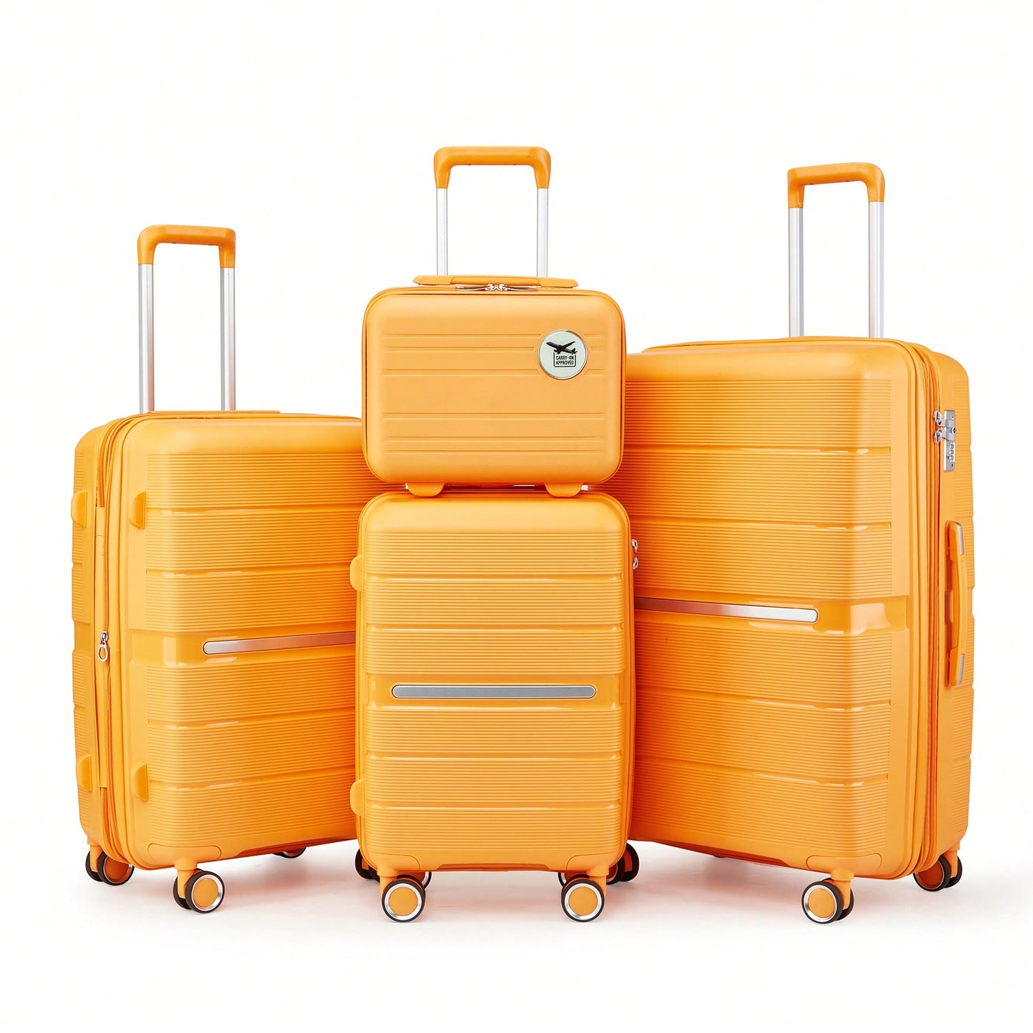 4-Piece Lightweight & Durable Expandable Luggage Set (14"/20"/24"/28") - Perfect For Travel And Adventure