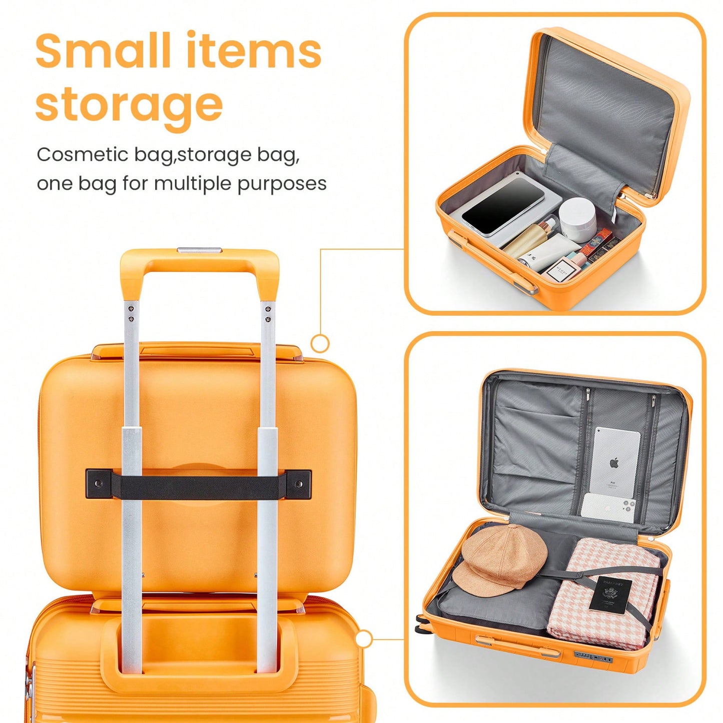 4-Piece Lightweight & Durable Expandable Luggage Set (14"/20"/24"/28") - Perfect For Travel And Adventure