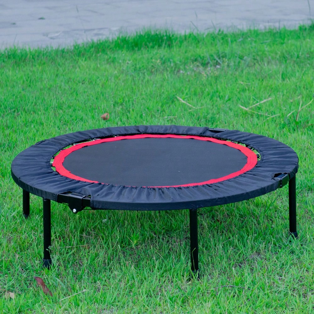40 Inch Mini Exercise Trampoline For Adults Or Kids - Indoor Fitness Rebounder Trampoline With Safety Pad | Max