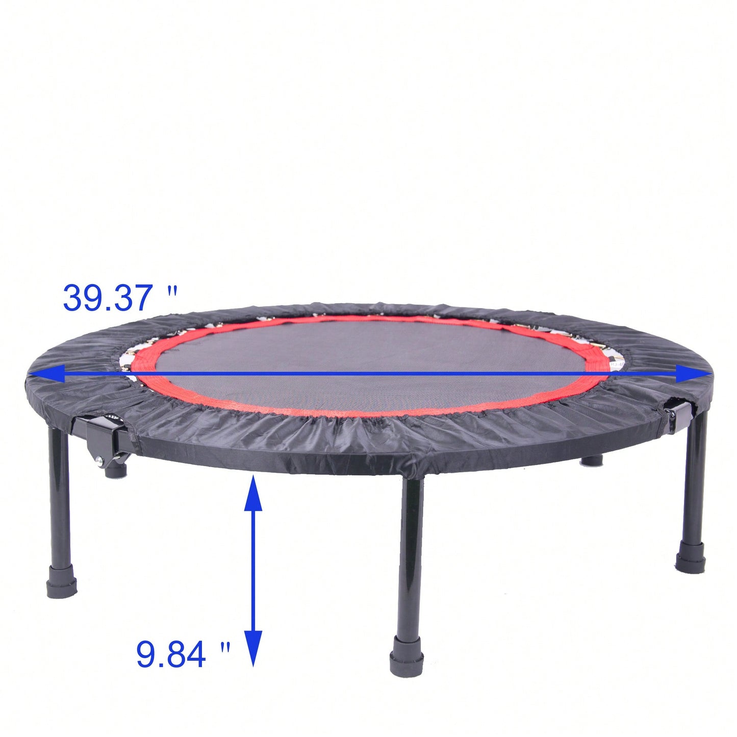 40 Inch Mini Exercise Trampoline For Adults Or Kids - Indoor Fitness Rebounder Trampoline With Safety Pad | Max