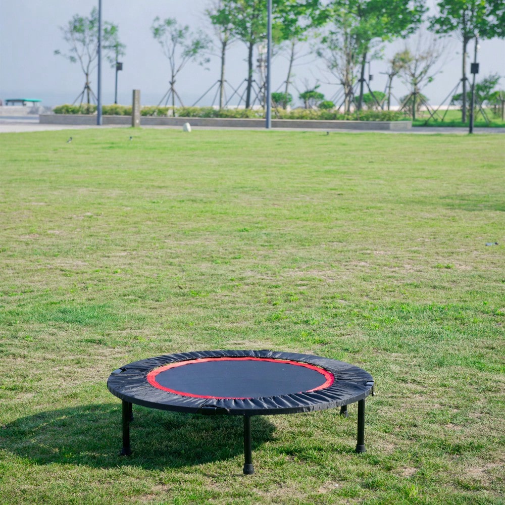 40 Inch Mini Exercise Trampoline For Adults Or Kids - Indoor Fitness Rebounder Trampoline With Safety Pad | Max