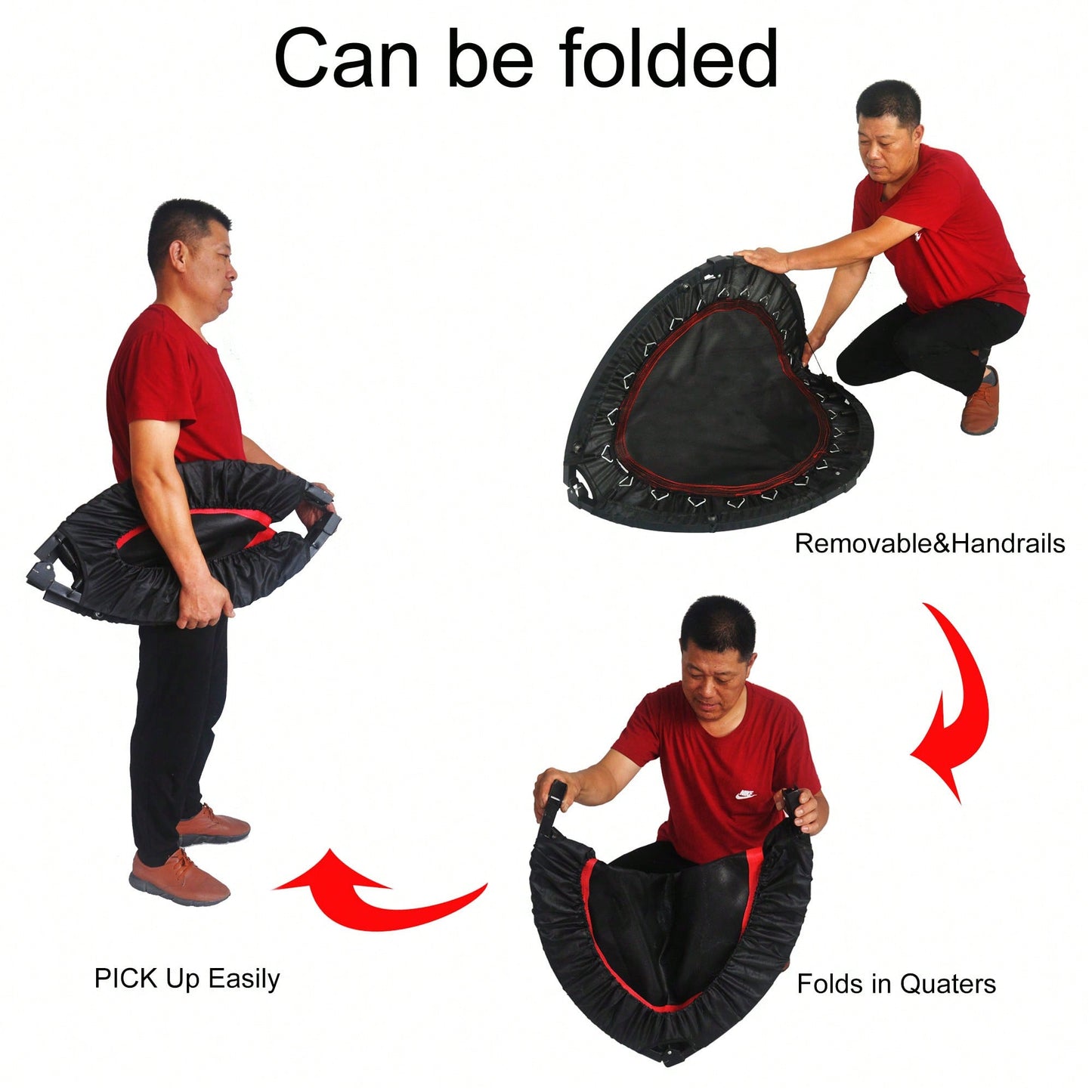 40 Inch Mini Exercise Trampoline For Adults Or Kids - Indoor Fitness Rebounder Trampoline With Safety Pad | Max